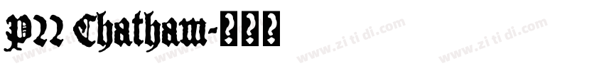 P22 Chatham字体转换